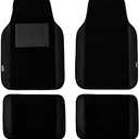 FH Group Car Floor Mats - Carpet for Cars, Universal Fit Automotive All Purpose Car Protector Mat for Most Sedan, SUV, Truck Floor Mats Black