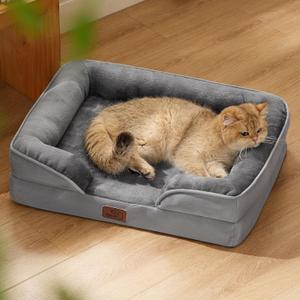 Bedsure Orthopedic Dog Beds for Extra Small Dogs- Washable Dog Cat Bed Waterproof, Comfort Pet Couch Sofa with Washable Removable Cover, Pets Bed with Nonskid Bottom, Grey, 20" Bedsure Orthopedic Dog Beds for Extra Small Dogs- Washable Dog Cat Bed Waterproof, Comfort Pet Couch Sofa with Washable Removable Cover, Pets Bed with Nonskid Bottom, Grey, 20"