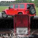 Clidr Tail Light Assembly for 2007-2018 Jeep Wrangler Rear Brake Stop Lamp w/Bulb Replace 55077891AH CH2800177 Left Driver Side