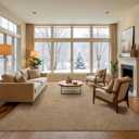 Softlife 5x7 Rugs for Living Room Faux Jute Area Rug Washable Modern Bedroom Rugs Large Non-Slip Farmhouse Floor Carpet for Dining Room Hallway Office Kitchen Entryway, Brown