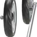 Inspired by Drive Ka 8100 Non-Swivel Front Wheels for Nimbo, Black