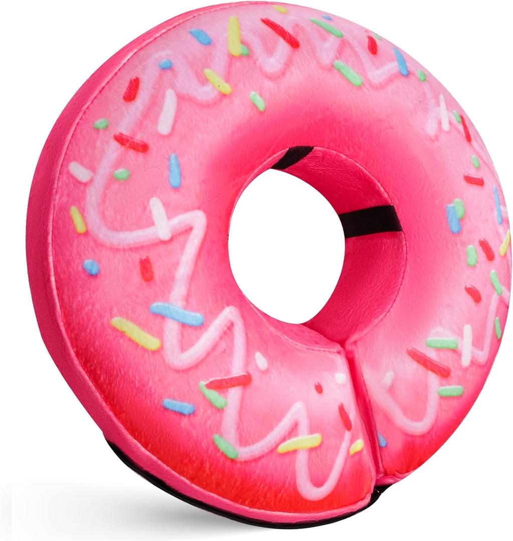 Katoggy Inflatable Dog Cone Collar for Dogs After Surgery, Soft Adjustable Blow up Donut Dog E-Collar for Small Medium Large Dog and Cats