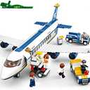 ENHANA Building Blocks City Airplane Station Toy for 6-12 Years Old Boys,City Airport Building Kits Kids Toys STEM Learning Building Bricks Helicoper Birthday Gift for 6-12 Children (463 Pieces)