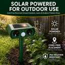 2026 Upgraded Solar Ultrasonic Animal Repellent Outdoor for Yard 4-Pack