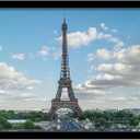 upsimples 10x30 Picture Frame, Display Pictures 8x24 with Mat or 10 x 30 Without, Wall Hanging Panoramic Frames, Black, 1 Pack