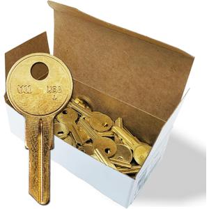 SUMMIT DOORWARE Y11 Key Blanks in Premium Brass | Uncut Blank Keys for Home and Professional Use | Pack of 50 Blank Keys