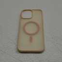 for iPhone 13 Pro Max Case, Matte Magnetic Phone Cover [with 1 Screen Protector] [Support for MagSafe] [Shockproof Military Grade Protection] Translucent Frosted Back, Coral Pink