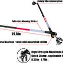 Bike Trailer Connector, Portable Folding Bicycle Trailer with Quick Release Clamps for Rear Carrier and Garden Cart Bicycle Trailer for Portable Folding Wagon Pet cart