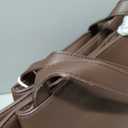 Work Tote Bags for Women 15.6 Inch - Laptop Tote Bag with Zip Compartments - Large PU Leather Office Purse Computer Briefcase