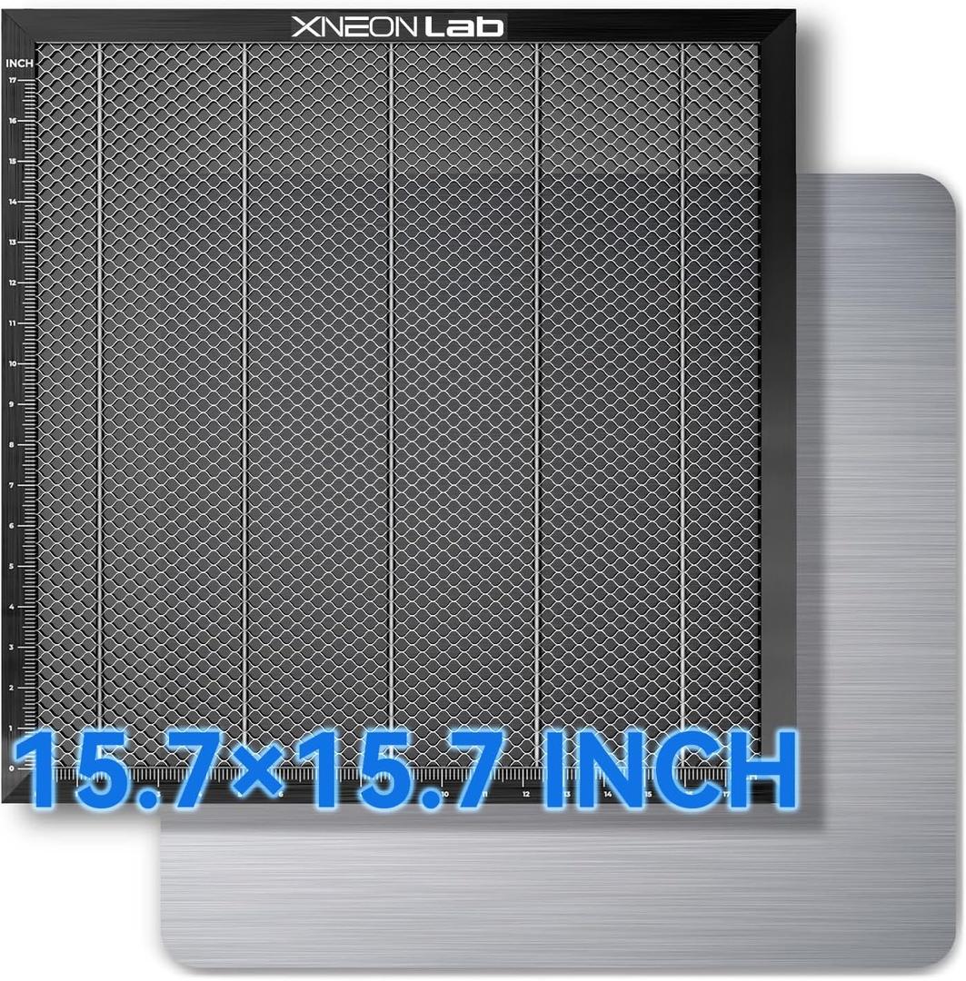 Honeycomb Laser Bed - 400 × 400 × 22mm Working Table with Aluminum Panel for XTool D1 /D1 Pro and Most Engraver Cutting Machine,Engraver Machine Accessories （Working Area 400 ×400 mm）