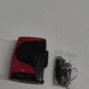 GPX Portable Cassette Player, Compatible With Headphone, 3.54 x 1.57 x 4.72 Inches, Requires 2 AA Batteries - Not Included, Red/Black (CAS337B) Black/Red