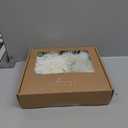 Ling's moment Fake Flowers Box, Faux Artificial Greenery Stems Foam Roses Silk Dahlia Rose Leaves Fabic Flower for Centerpieces Bouquet Wedding Vase Floral Decorations, White & Sage, Grand Combo