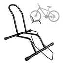 Bike Floor Stand Bikes Bicycle Rack for Outdoor and Indoor, Front And Rear Wheel Storage Bicycle Freestanding Parking Stand Holder Fit for 16"-29" Kid's/ Mountain/ Road Bikes, Heavy Duty Metal, Adjustable