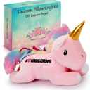 Make Your Own Unicorn Pillow Kit Arts and Crafts for Girls (No Sew), DIY Unicorn Craft Girl Ages 3 4 5 6 7 8 9 10 Years Old, Gifts for Kids, Birthday Present, Best Christmas Toy, Kids Project.