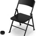DS. DISTINCTIVE STYLE Doll Chair 1/6 Scale Mini Folding Chair for 12 Inch Action Figure Black Tiny Miniature Furniture for Dollhouse Decoration