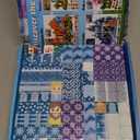 Magnetic Blocks - 100Pcs 0.8in Magnetic Building Block for Kids Ages 4-8, Transparent Magnet Block Blue Princess Castle, Magnet Cubes Tiles Princess Toy for Girl 3 4 5 6 7 8-12 Christmas Birthday Gift