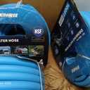 Kohree NSF 372 Certified 100-ft Drinking Water Hose, 5/8'' Premium RV Water Hose with Storage Bag, Heavy-Duty Machined Fittings, Leak Free, No Kinks, Potable Water Hose for RV, Camper, Garden - Blue