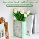 3D Puzzle Vase for Adults Kids, 120 Pcs Puzzle Book Vase for Flowers, Arts and Crafts for Kids 4-6, Adults, Girls, Cute Unique Vases for Book Shelf Decor, Books Lover Gifts for Women(Secret) (Garden)