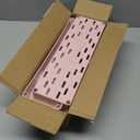 SPACELEAD Slim Storage Cart 4 Tier,Bathroom Organizer Rolling Utility,Mobile Shelving Unit Slide Out for Office, Kitchen, Laundry Room & Narrow Places,Pink