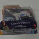 Mattel Disney and Pixar Lightyear Hyperspeed Series Mini Action Figure & Toy Vehicle Set, Buzz Lightyear & XL-02 Spaceship
