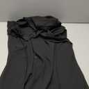 MAYFASEY Women's Flare Chiffon Sleeve High Split Formal Evening Gown Maxi Dress with Cape Black Small