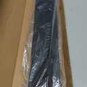 HESTIA No Drill Cordless Room Darkening Vinyl Mini Blinds, 1 L-Shaped PVC Slats Venetian Horizontal Blind Privacy Indoor Window Coverings for Bedroom, Bathroom and Kitchen, Black, 22" W x 50" H