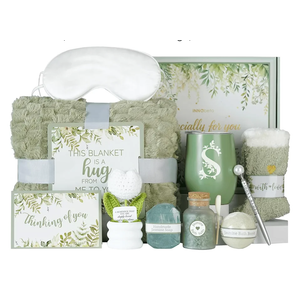 InnoBeta Personalized Gift Baskets for Women who Have Everything, Unique Gifts for Her on Birthdays, Christmas, Useful Self Care Package, S