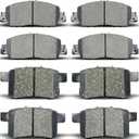 8pcs Front & Rear Disc Brake Pads Kit For Honda For Accord 2013-2017 (D1654/D1451)