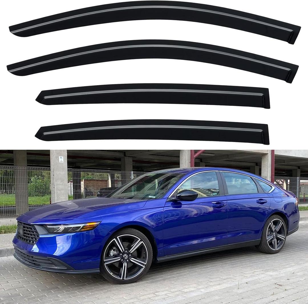 Window Visors Rain Guards for 2023 2024 2025 2026 Honda Accord, Out-Channel Window Vent Wind Deflectors Visors Shades for 23 24 25 26 Accord