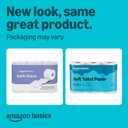 Amazon Basics 2-Ply Soft Toilet Paper, 6 Rolls, 350 Sheets per Roll, Equivalent to 37 Regular Rolls, Septic Safe