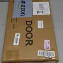 Fldofaves Dog Gate - 18"-45" Adjustable Extra Wide Metal Baby Gate to Step Over, 10" Tall Small Pet Gate with 3 Extension Kits, Pressure Mounted for Doorways & Stairs