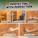 12 Pack Cat Scratch Furniture Protector Sheets Clear Couch & Sofa Guard from Cat Claws Easy Apply, Removable, with Twist Pins (6 XL + 6 Large)