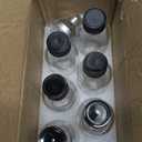 DIDITIME 6 Pack 2 oz Shot Bottles with Caps & Stainless Steel Funnels, Juicing Bottle Reusable Glass, Mini Travel Bottles, 60ml Small Jars with Lids for Potion, Ginger Shots, Oils, Juice