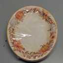 QIYANPAX Thanksgiving Paper Plates Large 9"x11" – Fall Watercolor Pumpkins Leaves Disposable Plates for Autumn Harvest Party, Dinner, Holiday Table Decor 25 PCS