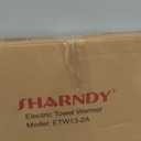 HARNDY Electric Towel Rack with Voice Control for Alexa & Google Home,TUYA - Wall-Mounted Bathroom Heating Towel Warmer,Plug-in,Stainless Steel Material (Square Brushed with Timer, 4 Bar)