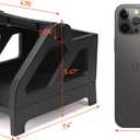 MUNBYN Label Holder for Rolls and Fan-Fold Labels, Thermal Sticker Roll Holder for Desktop Thermal Printer Shipping Supplies Industrial Paper, Black