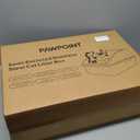 Stainless Steel Cat Litter Box with Enclosure, Large Litter Box for Cats and Kittens, Smooth Easy Clean Interior, Durable Metal Design with Cover, Litter Shovel, Pad and Footboard Included (Black)