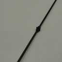 Wrought Iron Balusters - Hollow Single Knuckle Stair spindles - Railing Spindles - 44 in X 1/2 in - Box of 10 (Satin Black)