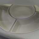 MALACASA Porcelain Divided Serving Dishes, Appetizers Tray, Serving Tray for Party - Perfect for Chips and Dip, Fruit, Veggies, Candy and Snacks, Divided Serving Platter, Relish Tray, White