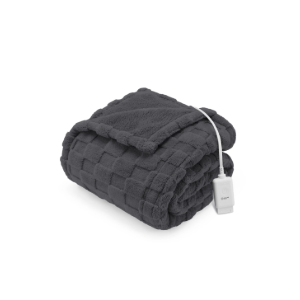 SB Faux Fur Throw Shadow 50x60