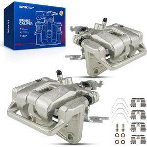 KAX Disc Brake Caliper Assembly For Honda Accord 2008 2009 2010 2011 2012, Acura TSX 2009 2010 2011 2012 2013 2014, Rear Left and Right, Driver and Passenger Side, 2pcs (19B3358+19B3359)