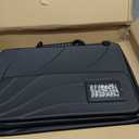 17 Inch Laptop Case,Laptop Messenger Bag for Macbook Pro Air Chromebook HP Lenovo Work-in Computer Hard Shell Laptop Bag for Men Women with Pouch and Shoulder Strap