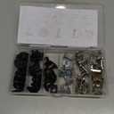 60Pcs Engine Undertray Cover Clips Bottom Metal Screw Bolt Kit for Audi VW