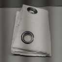 NICETOWN White Sheer Linen Curtains for Living Room 84 inch Length 2 Panels Set, Grommet Semi Sheer Privacy with Light Filtering Flax Window Treatments for Bedroom, W52 x L84