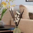 25pcs White and 25pcs Brown Rattan Reed Diffuser Sticks Replacement Rattan Reed Diffuser Refill Sticks (White+Brown)