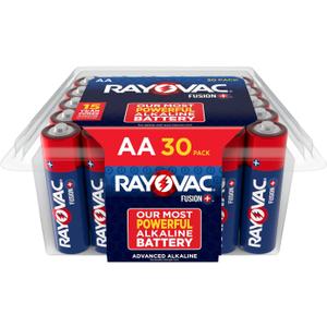 Rayovac Fusion AA Batteries (30 Pack), Double A Alkaline Batteries