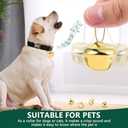 100 Pcs Jingle Bells Bulk, 1 Inch Craft Bells for DIY Christmas Home Decoration (Gold)