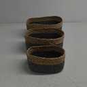Baskets, Set of 3 for Home, Office, Dorm Room, Living Room, Bedroom, Bathroom, Nursery Storage and Organization (13x9x5/11x8x5/8x6x4inch)
