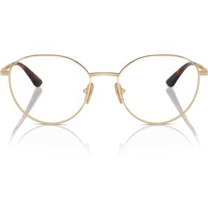 Vogue Eyewear Women's Vo4306 Round Prescription Eyewear Frames (Pale Gold/Top Havana/Demo Lens)