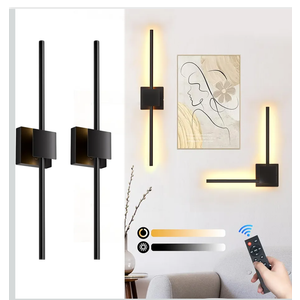 Battery Operated Wall Sconces Set of 2,